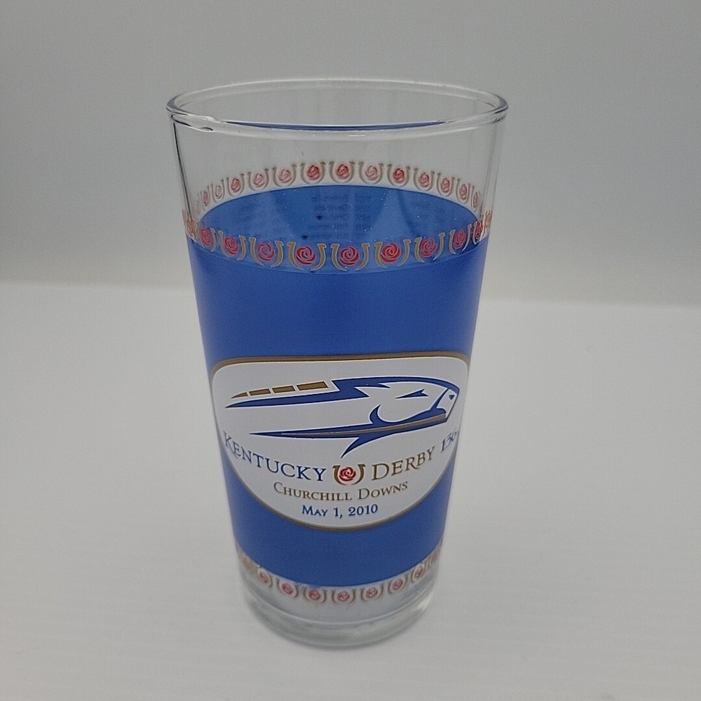Kentucky Derby 136 CHURCHILL DOWNS 2010 Horse Racing Glass
